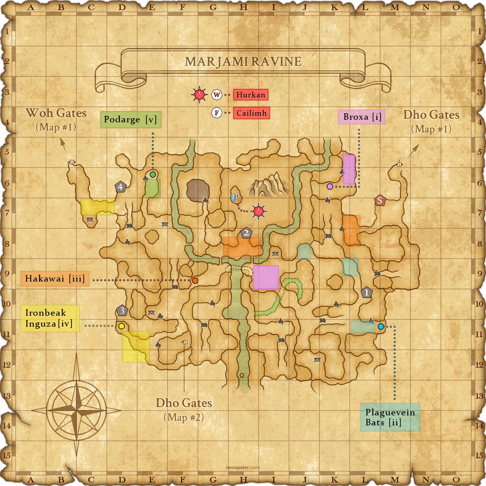 Marjami Ravine Map