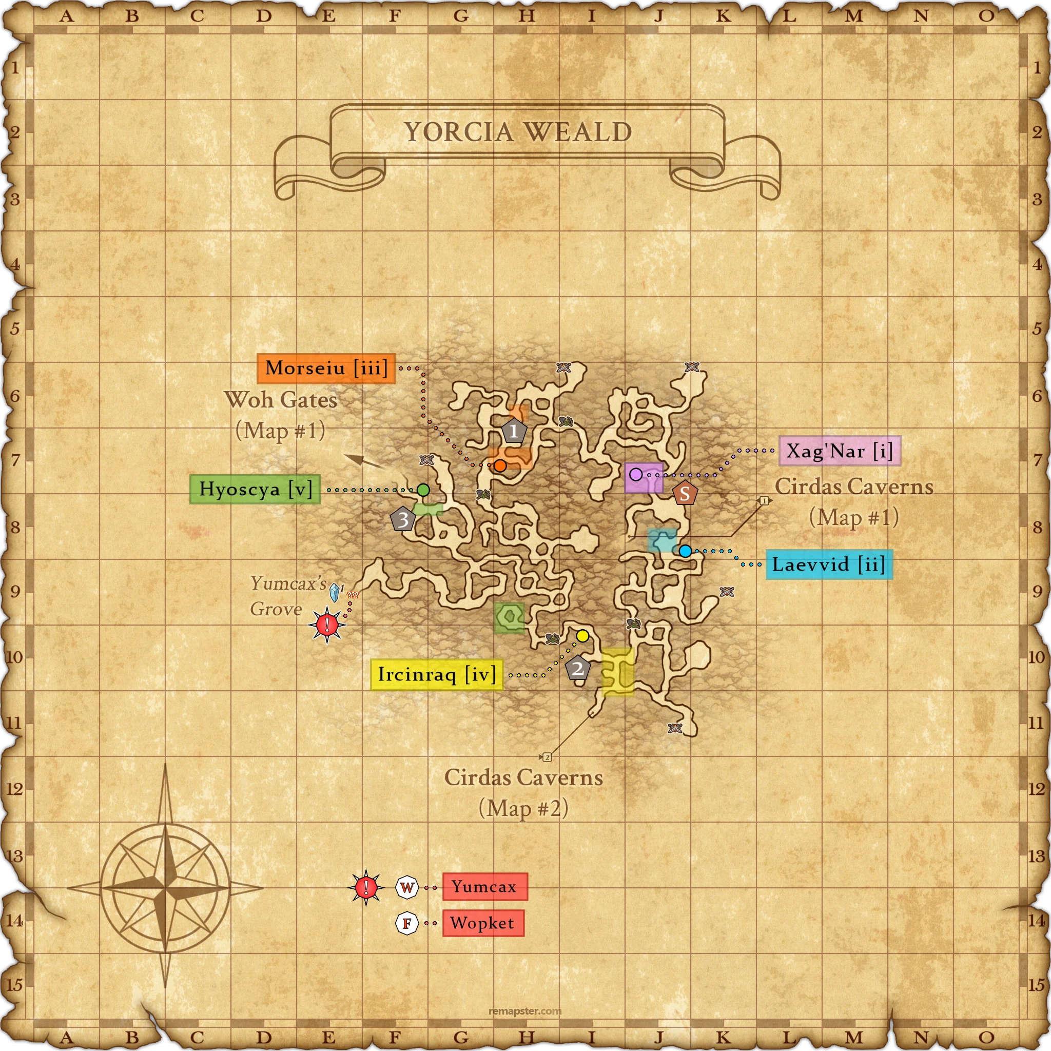 Yorcia Weald Map