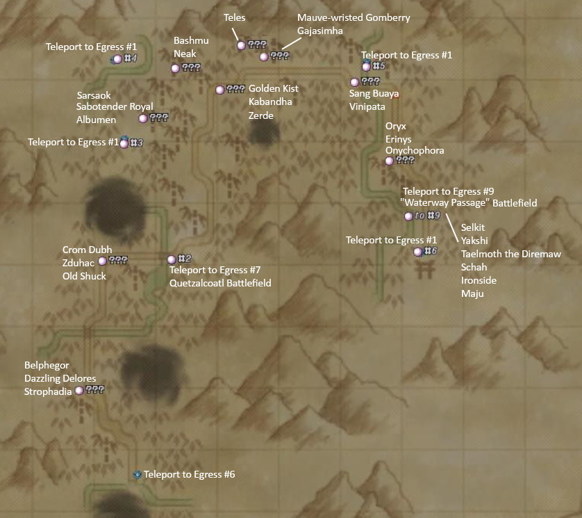 Reisenjima Spawn Map
